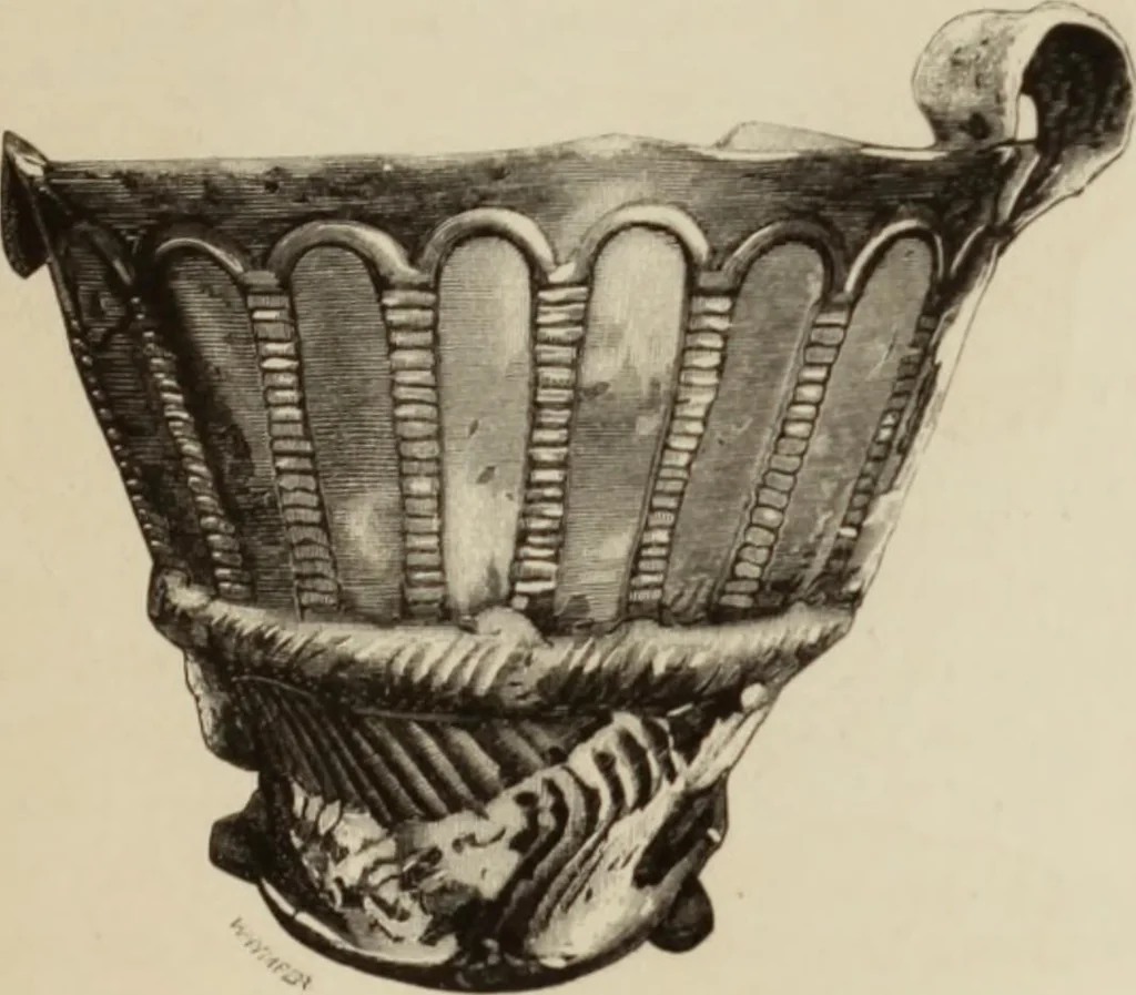 An illustration from Mycen©Œ : a narrative of researches and discoveries at Mycen©Œ and Tiryns, 1878, leaf 402