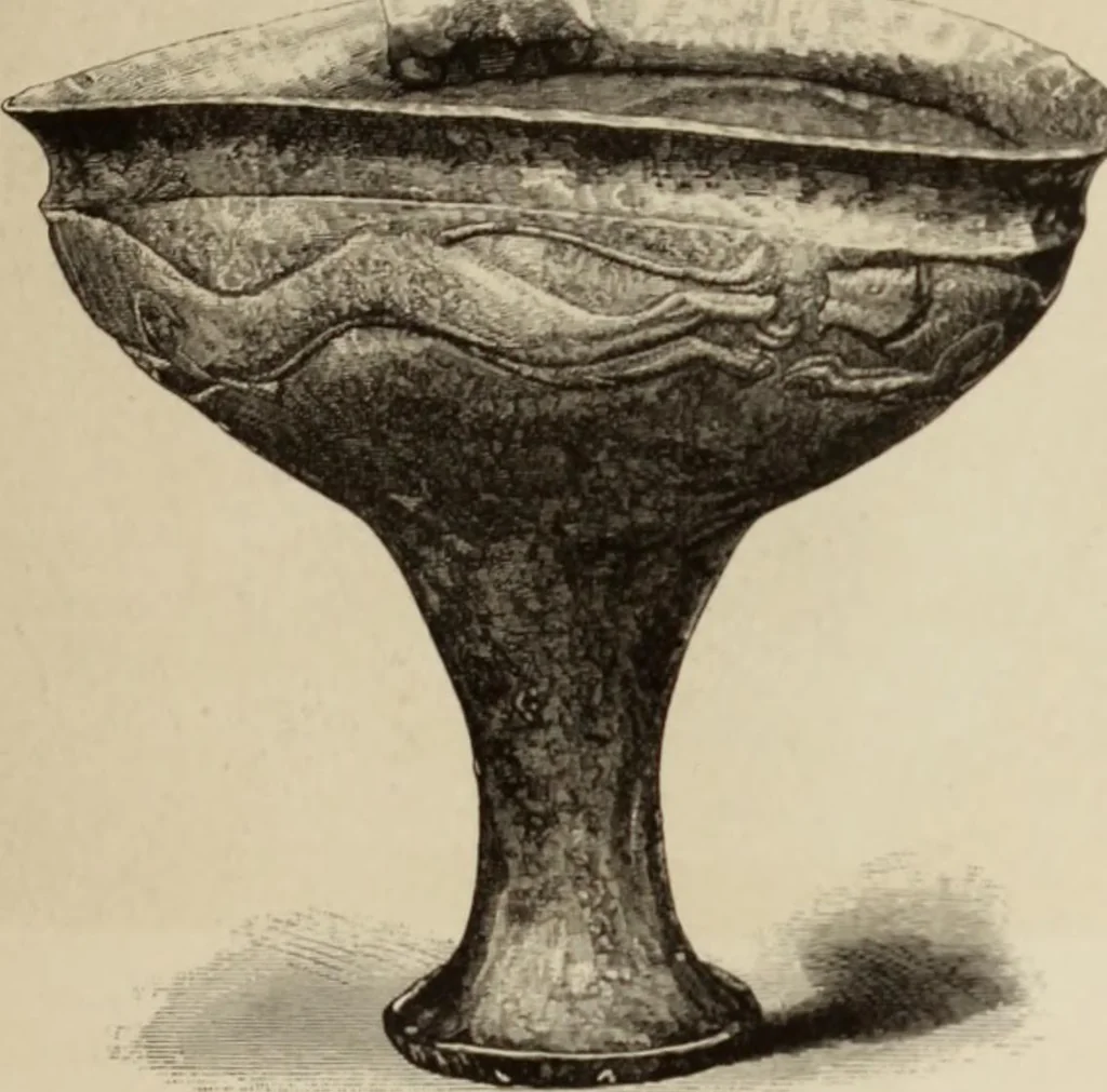 An illustration from Mycen©Œ : a narrative of researches and discoveries at Mycen©Œ and Tiryns, 1878, leaf 404