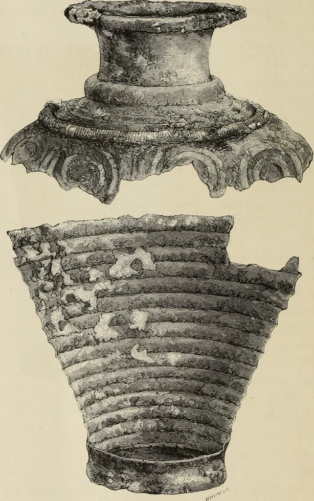 An illustration from Mycen©Œ : a narrative of researches and discoveries at Mycen©Œ and Tiryns, 1878, leaf 405