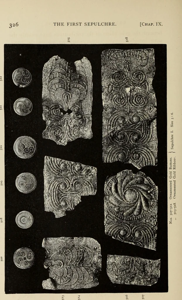 An illustration from Mycen©Œ : a narrative of researches and discoveries at Mycen©Œ and Tiryns, 1878, leaf 415
