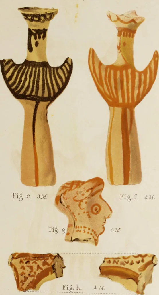 An illustration from Mycen©Œ : a narrative of researches and discoveries at Mycen©Œ and Tiryns, 1878, leaf 476