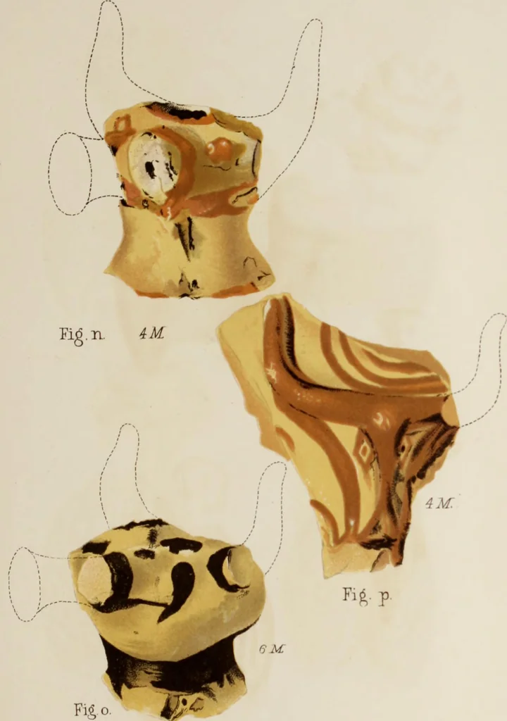 An illustration from Mycen©Œ : a narrative of researches and discoveries at Mycen©Œ and Tiryns, 1878, leaf 480