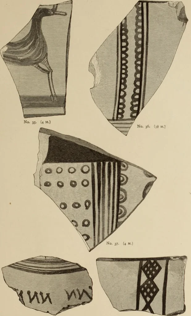 An illustration from Mycen©Œ : a narrative of researches and discoveries at Mycen©Œ and Tiryns, 1878, leaf 484