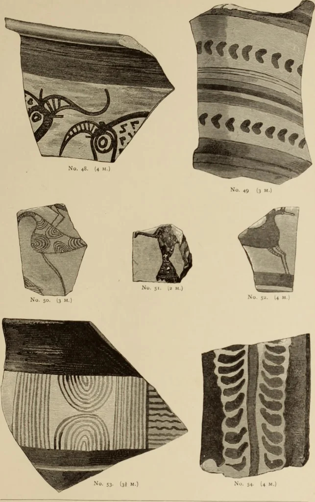 An illustration from Mycen©Œ : a narrative of researches and discoveries at Mycen©Œ and Tiryns, 1878, leaf 488