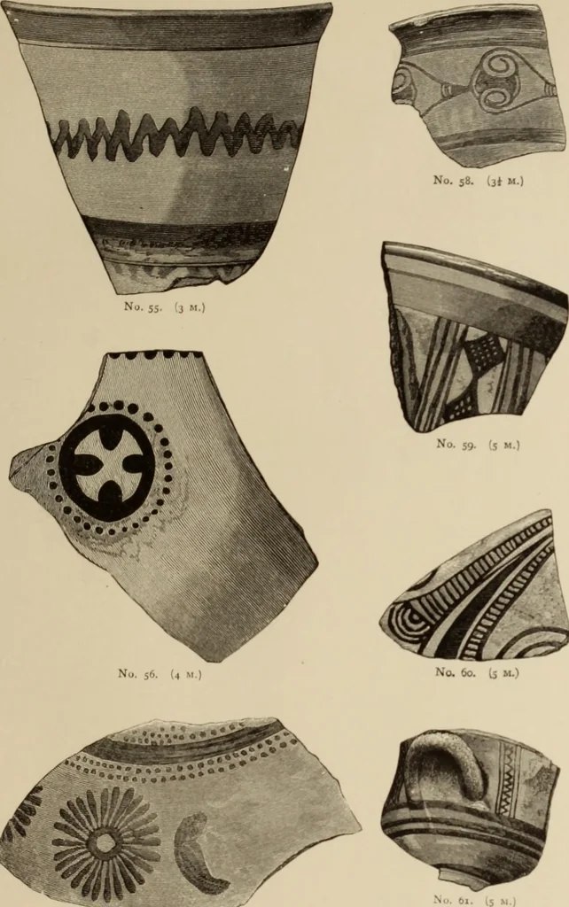 An illustration from Mycen©Œ : a narrative of researches and discoveries at Mycen©Œ and Tiryns, 1878, leaf 490