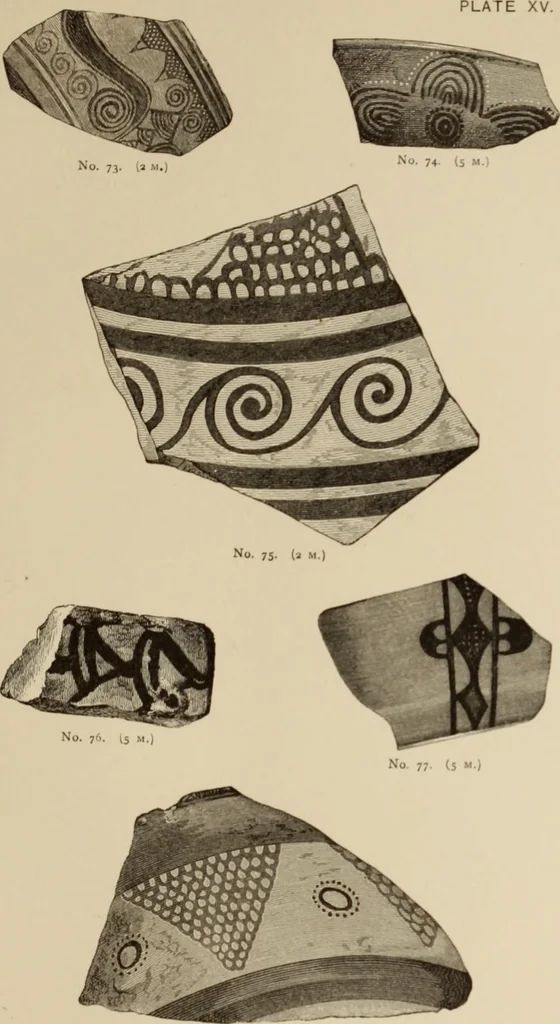 An illustration from Mycen©Œ : a narrative of researches and discoveries at Mycen©Œ and Tiryns, 1878, leaf 496