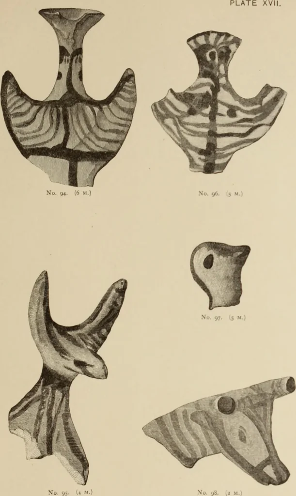 An illustration from Mycen©Œ : a narrative of researches and discoveries at Mycen©Œ and Tiryns, 1878, leaf 500