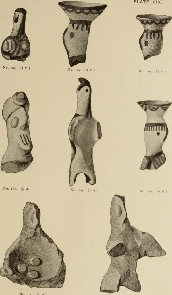 An illustration from Mycen©Œ : a narrative of researches and discoveries at Mycen©Œ and Tiryns, 1878, leaf 504