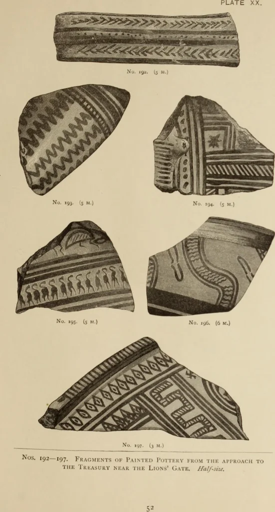 An illustration from Mycen©Œ : a narrative of researches and discoveries at Mycen©Œ and Tiryns, 1878, leaf 506