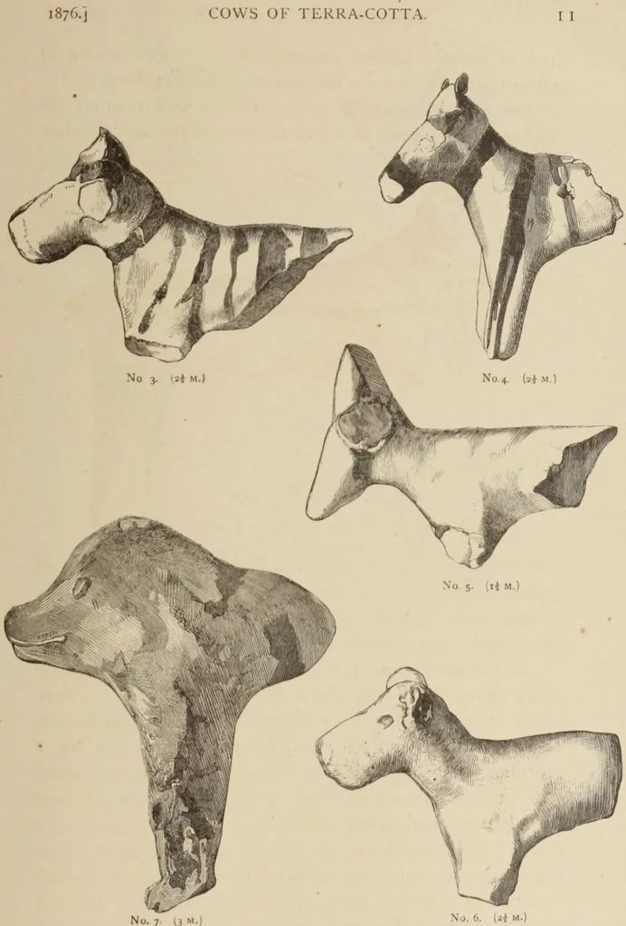 An illustration from Mycen©Œ : a narrative of researches and discoveries at Mycen©Œ and Tiryns, 1878, leaf 90