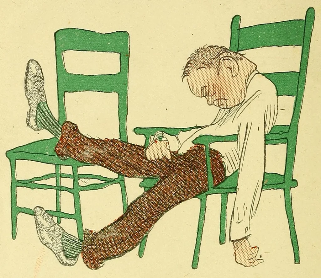 An illustration from My chums in caricature, a burlesque gallery, 1909, leaf 8
