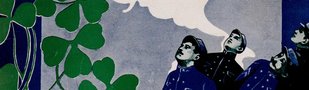 An illustration from In my Irish aeroplane : song, 1917, leaf 1