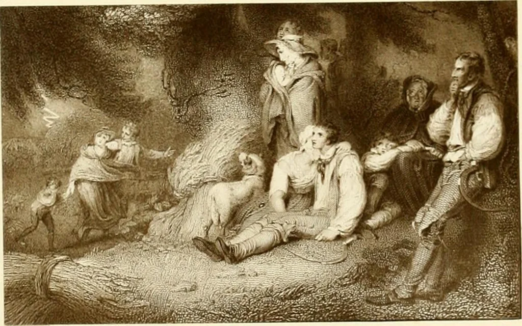 An illustration from My lady's cabinet, decorated with drawings and miniatures, 1873, leaf 104