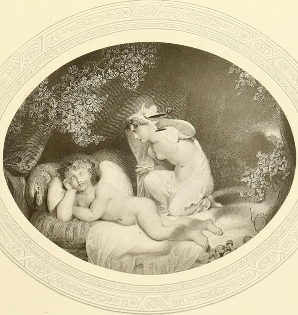 An illustration from My lady's cabinet, decorated with drawings and miniatures, 1873, leaf 28