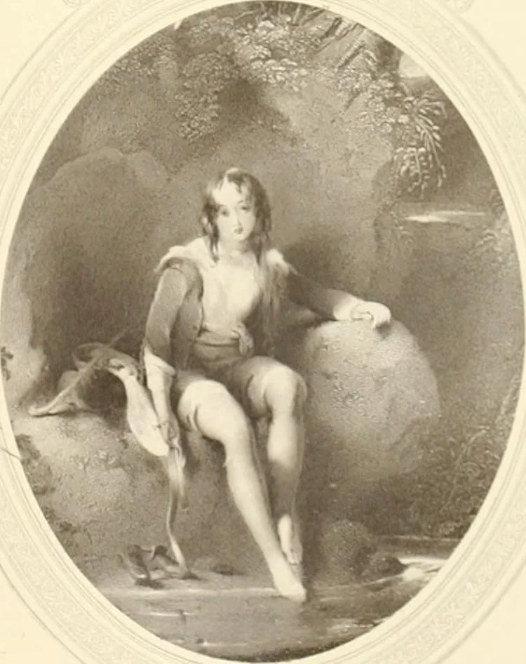An illustration from My lady's cabinet, decorated with drawings and miniatures, 1873, leaf 60