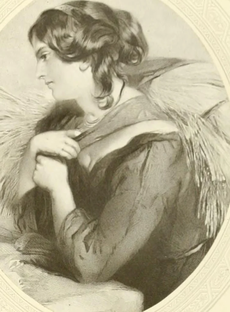 An illustration from My lady's cabinet, decorated with drawings and miniatures, 1873, leaf 72