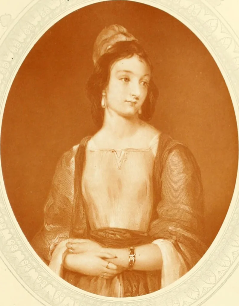 An illustration from My lady's cabinet, decorated with drawings and miniatures, 1873, leaf 76