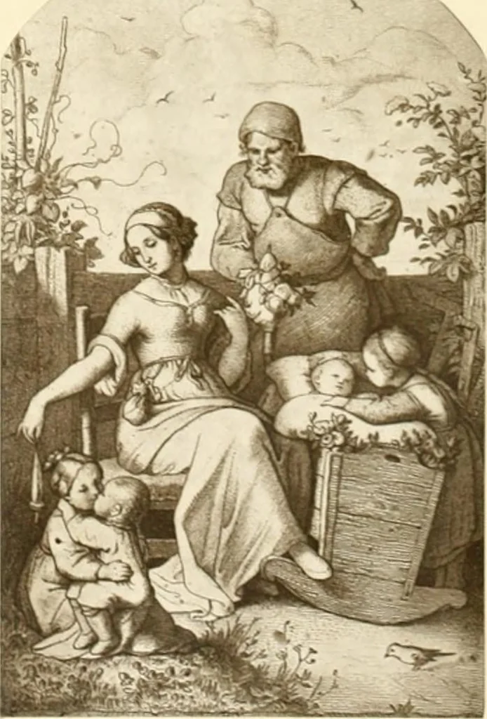 An illustration from My lady's cabinet, decorated with drawings and miniatures, 1873, leaf 76