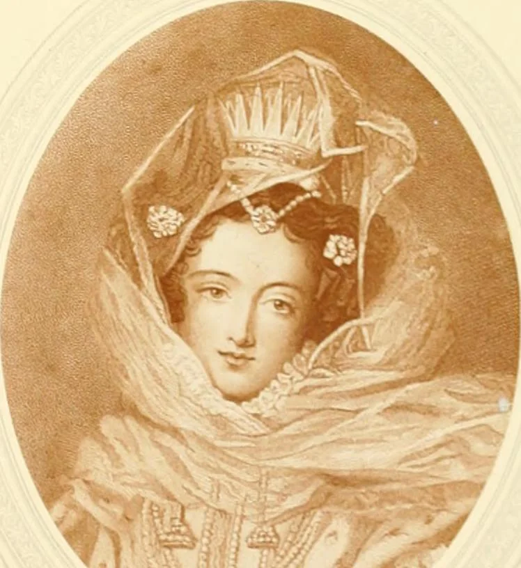 An illustration from My lady's cabinet, decorated with drawings and miniatures, 1873, leaf 80