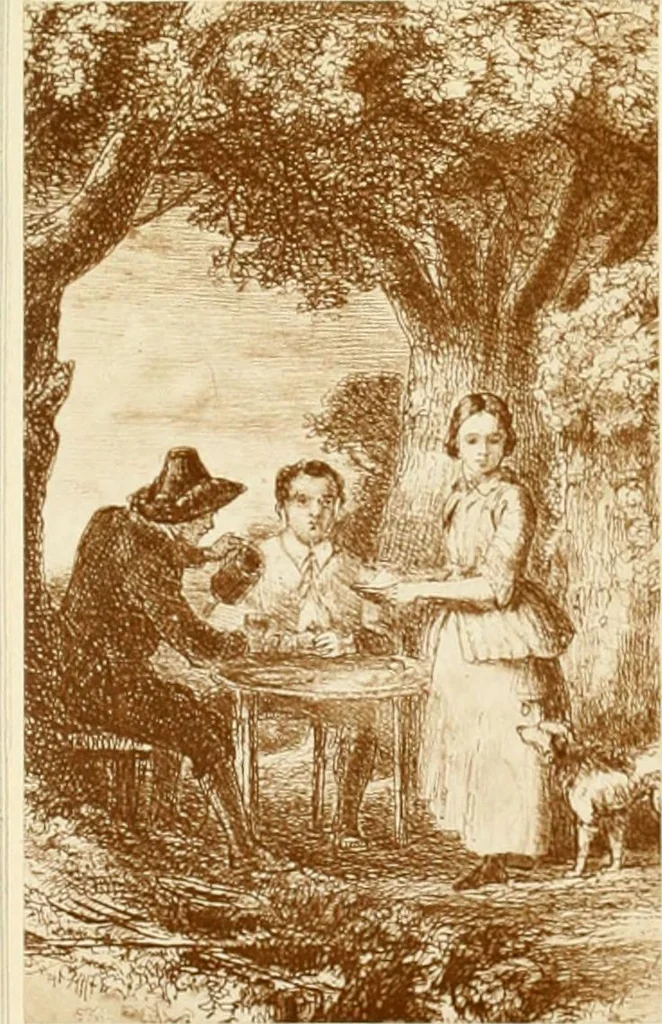An illustration from My lady's cabinet, decorated with drawings and miniatures, 1873, leaf 92