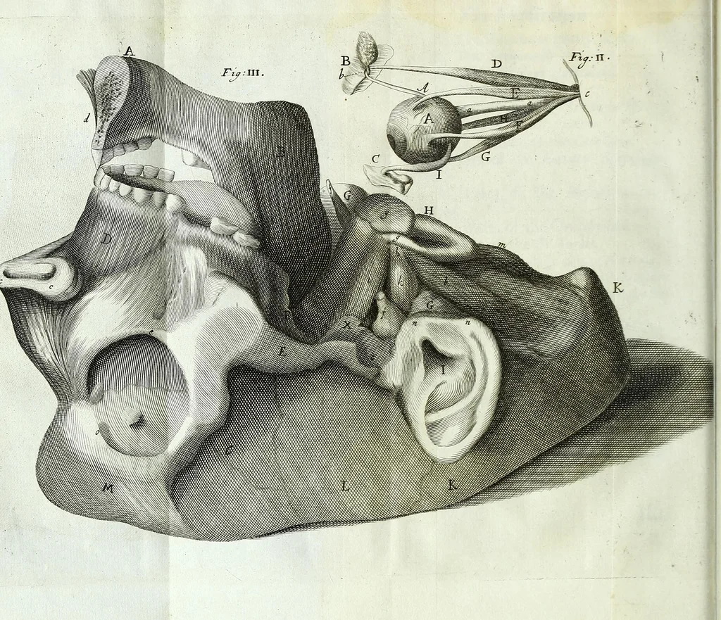 An illustration from Myotomia reformata, or, A new administration of all the muscles of humane bodies :, 1694, leaf 282