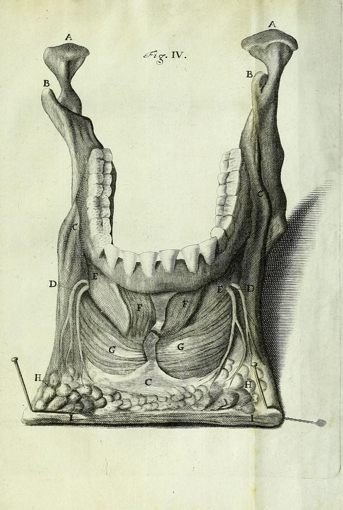 An illustration from Myotomia reformata, or, A new administration of all the muscles of humane bodies :, 1694, leaf 287