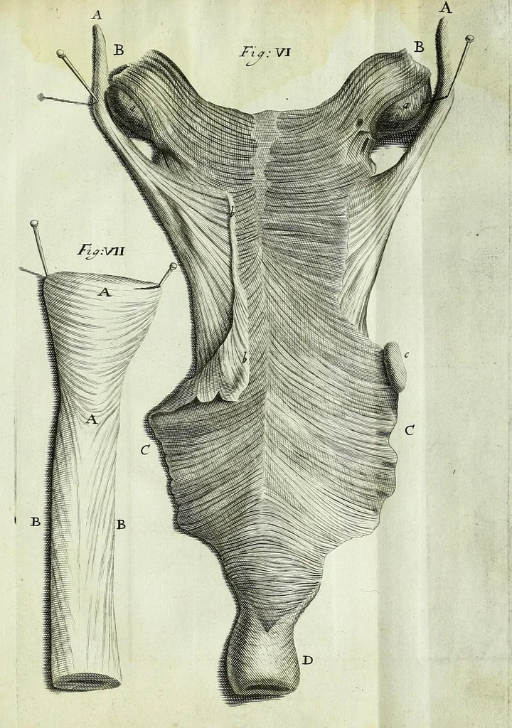 An illustration from Myotomia reformata, or, A new administration of all the muscles of humane bodies :, 1694, leaf 291
