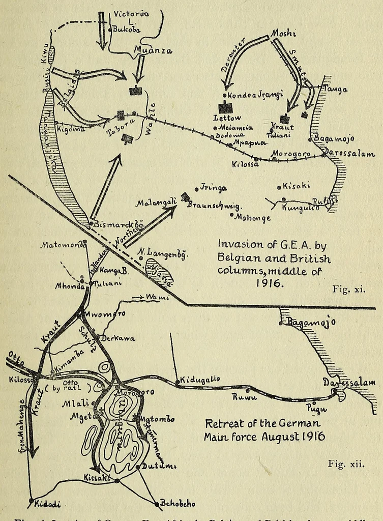 An illustration from My reminiscences of East Africa, 1920, leaf 159