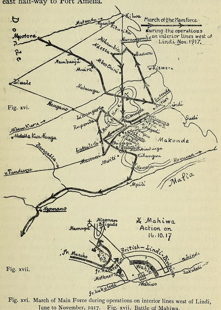 An illustration from My reminiscences of East Africa, 1920, leaf 221
