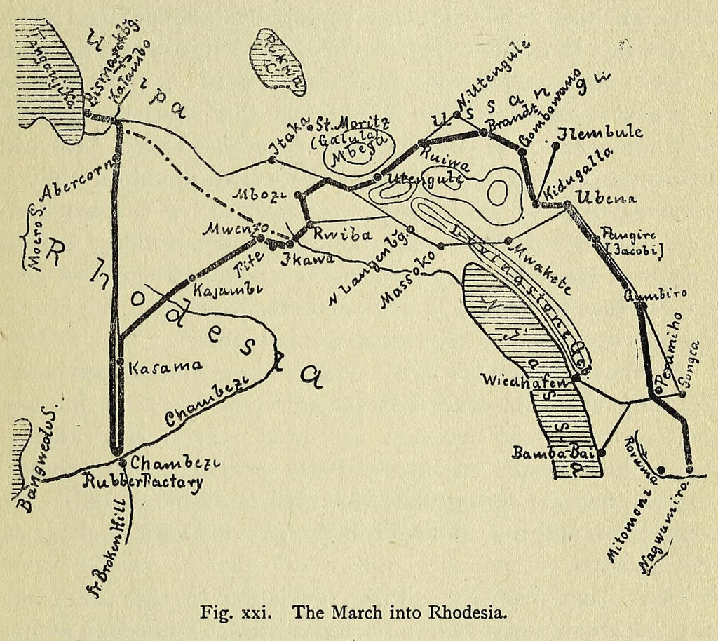 An illustration from My reminiscences of East Africa, 1920, leaf 347