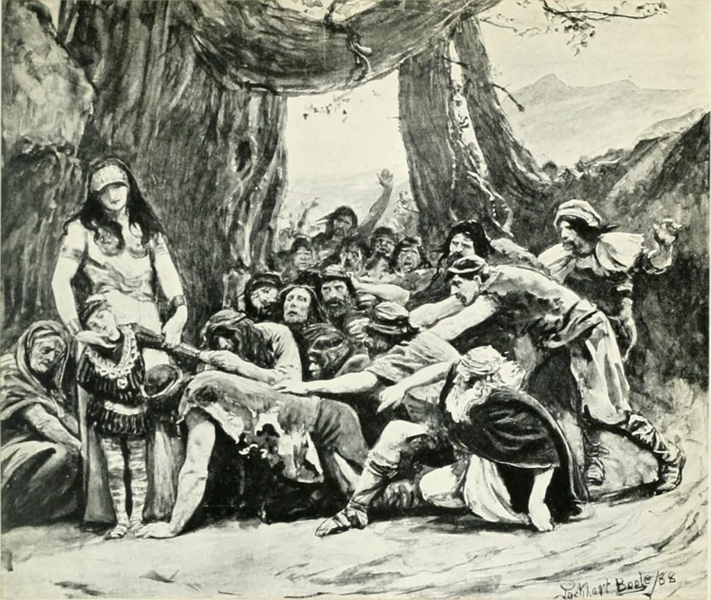 An illustration from My school and my gospel, 1908, leaf 168