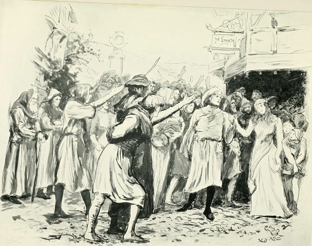 An illustration from My school and my gospel, 1908, leaf 208