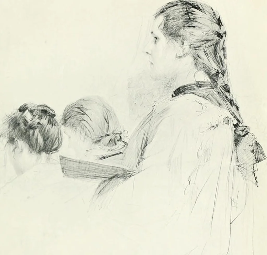 An illustration from My school and my gospel, 1908, leaf 58