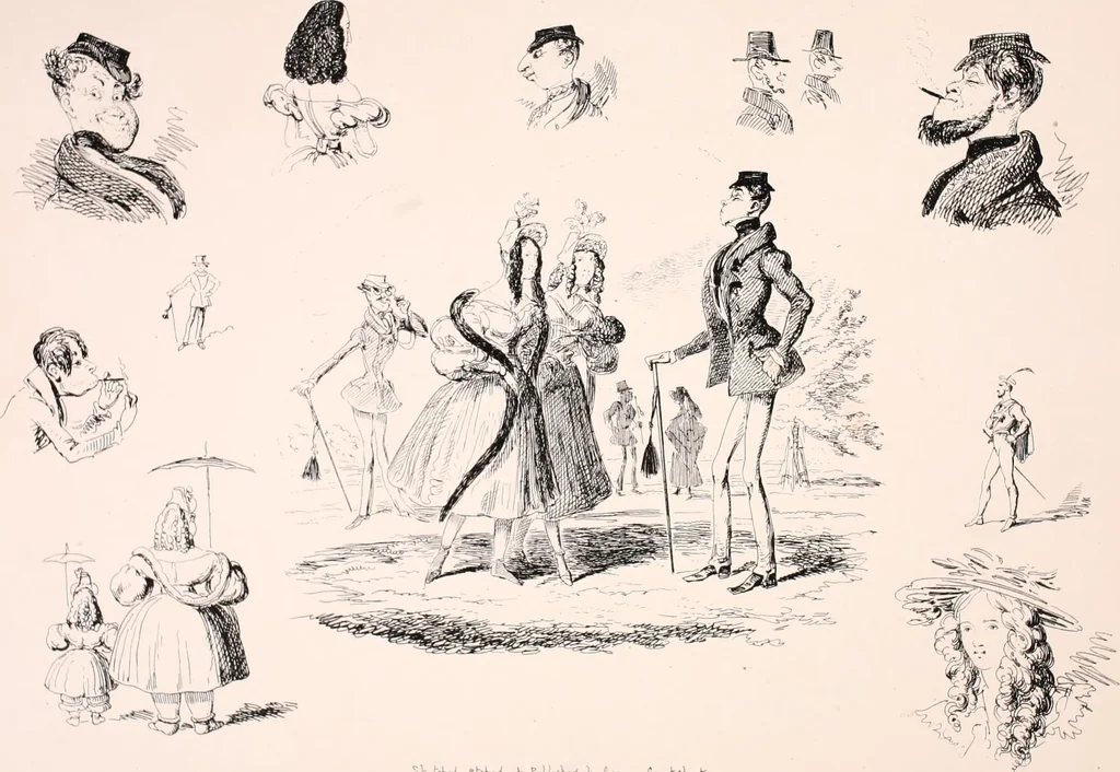 An illustration from My sketchbook : v. 1 Pentonville, 1834, leaf 10