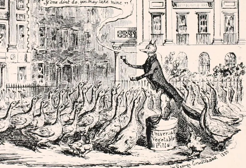An illustration from My sketchbook : v. 1 Pentonville, 1834, leaf 18