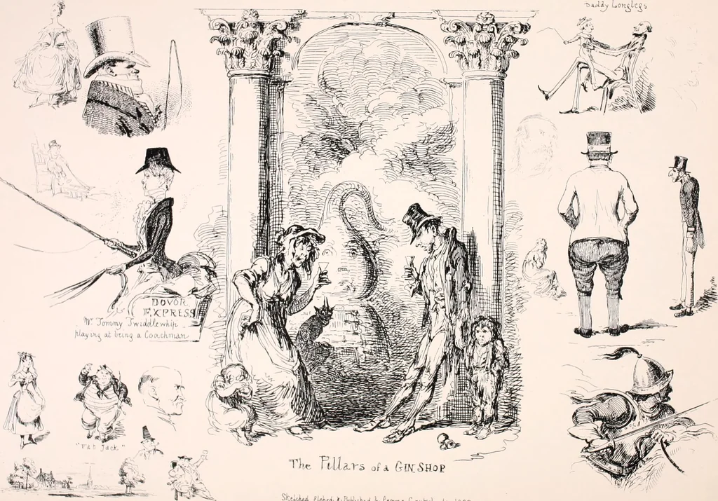 An illustration from My sketchbook : v. 1 Pentonville, 1834, leaf 20
