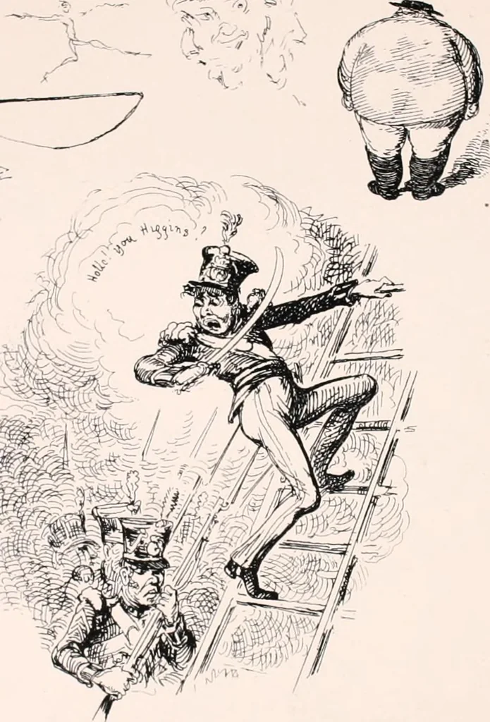 An illustration from My sketchbook : v. 1 Pentonville, 1834, leaf 22