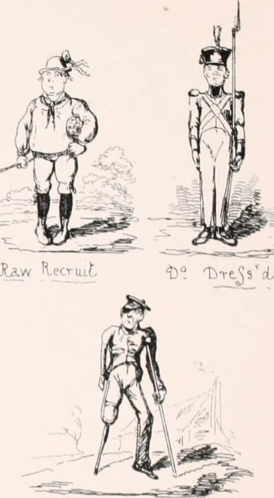 An illustration from My sketchbook : v. 1 Pentonville, 1834, leaf 38