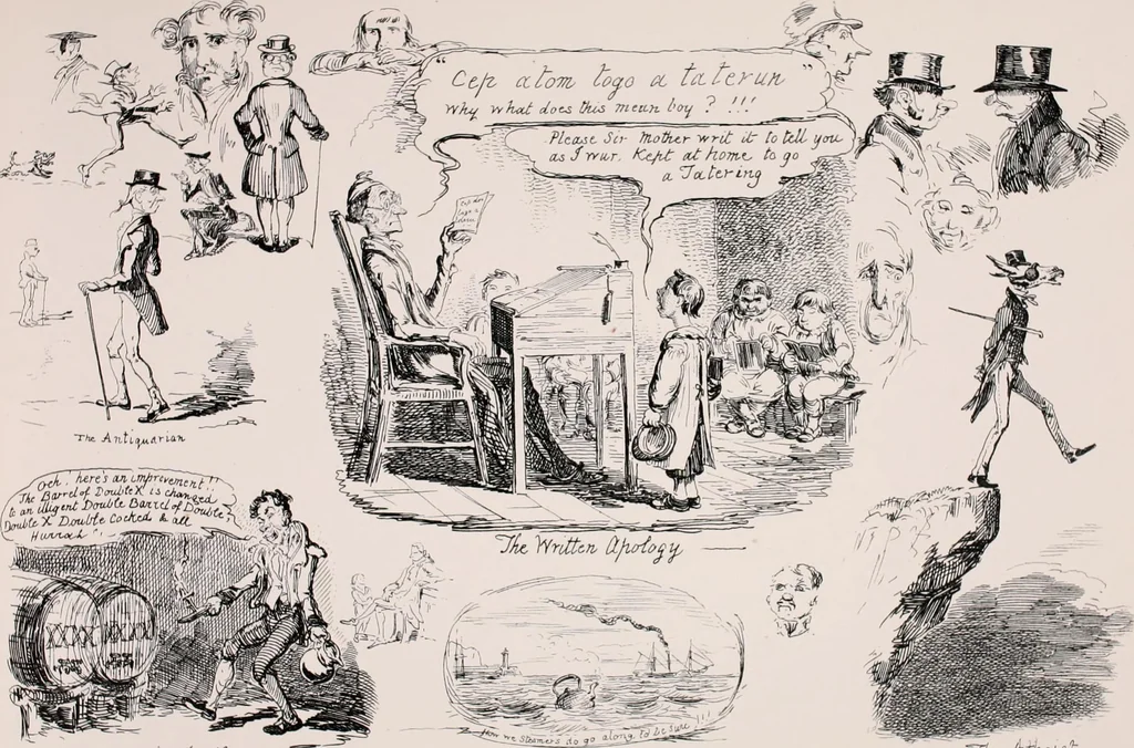 An illustration from My sketchbook : v. 1 Pentonville, 1834, leaf 48