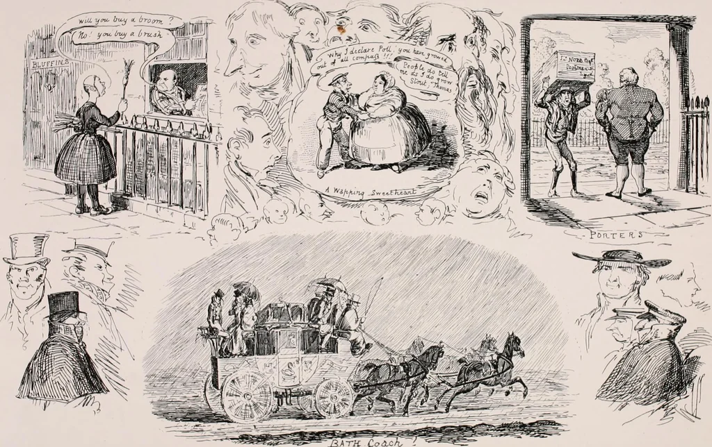 An illustration from My sketchbook : v. 1 Pentonville, 1834, leaf 52