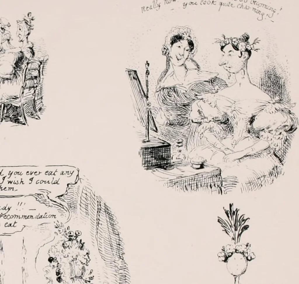 An illustration from My sketchbook : v. 1 Pentonville, 1834, leaf 54