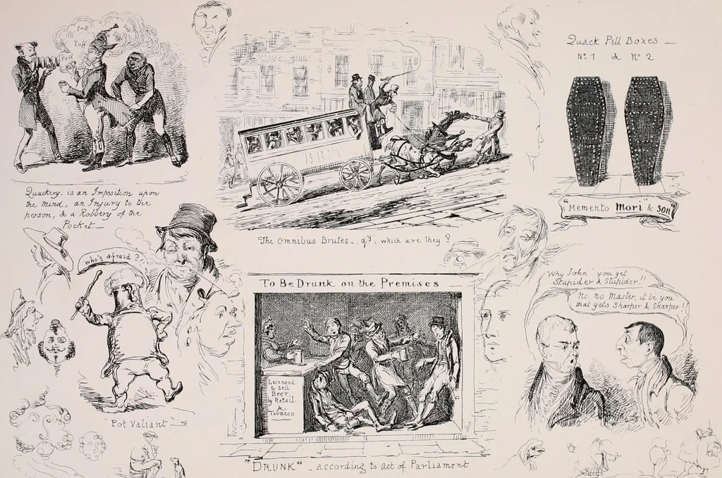 An illustration from My sketchbook : v. 1 Pentonville, 1834, leaf 66