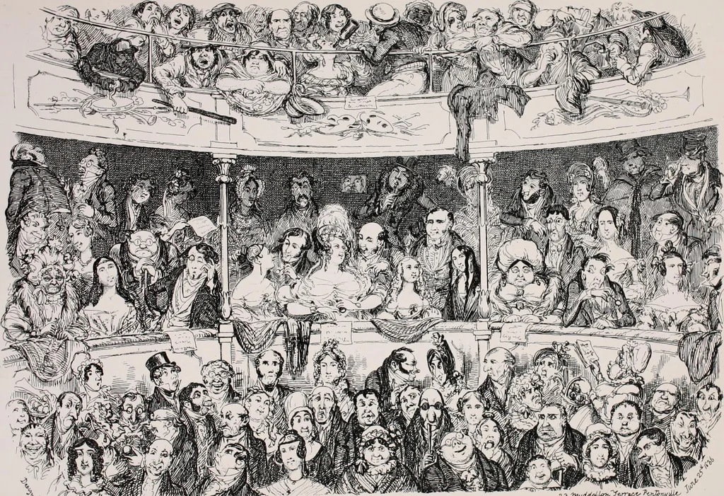 An illustration from My sketchbook : v. 1 Pentonville, 1834, leaf 76