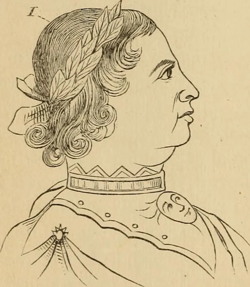 An illustration from The mysteries of the head and the heart explained : including an improved system of phrenology, a new theory of the emotions, and an explanation of the mysteries of mesmerism, trance, mind-reading, and the spirit delusion, 1875, leaf 113