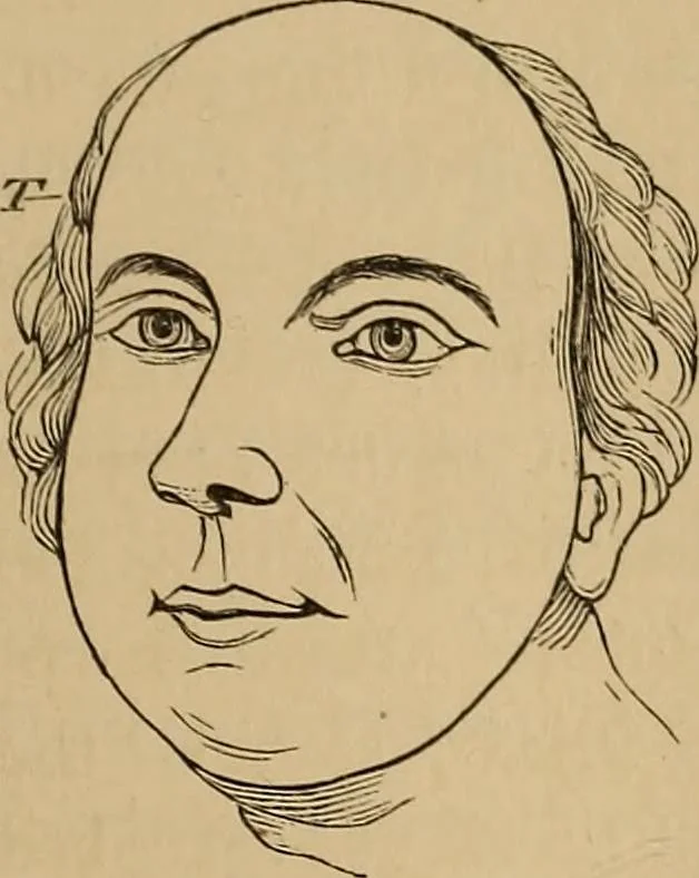 An illustration from The mysteries of the head and the heart explained : including an improved system of phrenology, a new theory of the emotions, and an explanation of the mysteries of mesmerism, trance, mind-reading, and the spirit delusion, 1875, leaf 82