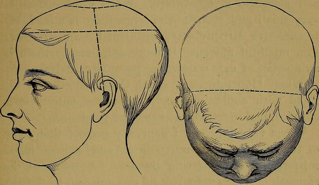 An illustration from The mysteries of the head and the heart explained: including an improved system of phrenology; a new theory of the emotions, and an explanation of the mysteries of mesmerism, trance, mind-reading, and the spirit delusion, 1881, leaf 96