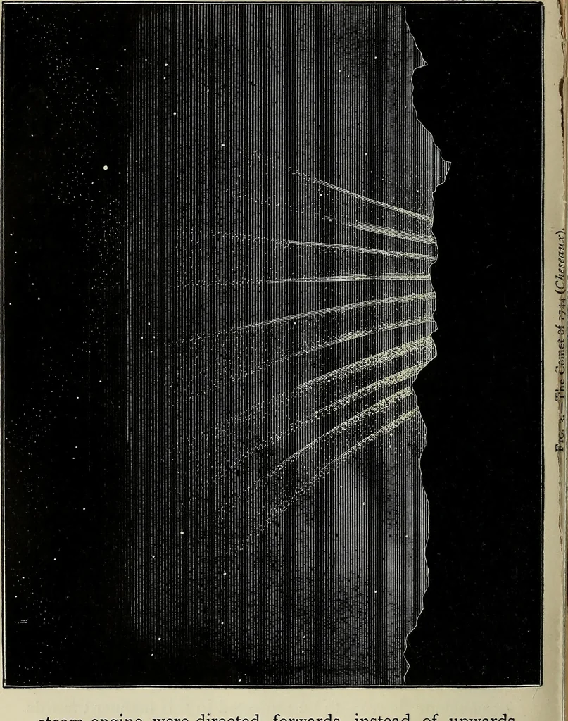 An illustration from Mysteries of time and space, 1883, leaf 175
