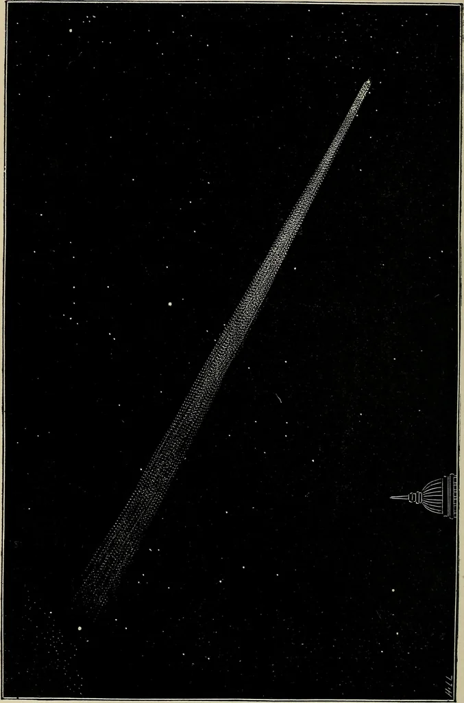 An illustration from Mysteries of time and space, 1883, leaf 179