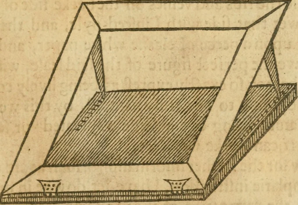 An illustration from The mysteryes of nature and art : conteined in foure severall tretises, the first of water workes, the second of fyer workes, the third of drawing, colouring, painting, and engrauing, the fourth of divers experiments, as wel serviceable as delightful, 1634, leaf 126