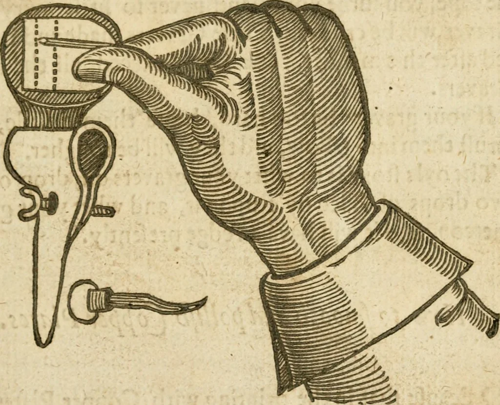 An illustration from The mysteryes of nature and art : conteined in foure severall tretises, the first of water workes, the second of fyer workes, the third of drawing, colouring, painting, and engrauing, the fourth of divers experiments, as wel serviceable as delightful, 1634, leaf 160